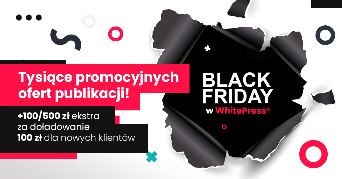 Black Friday 2022 - promocje w WhitePress