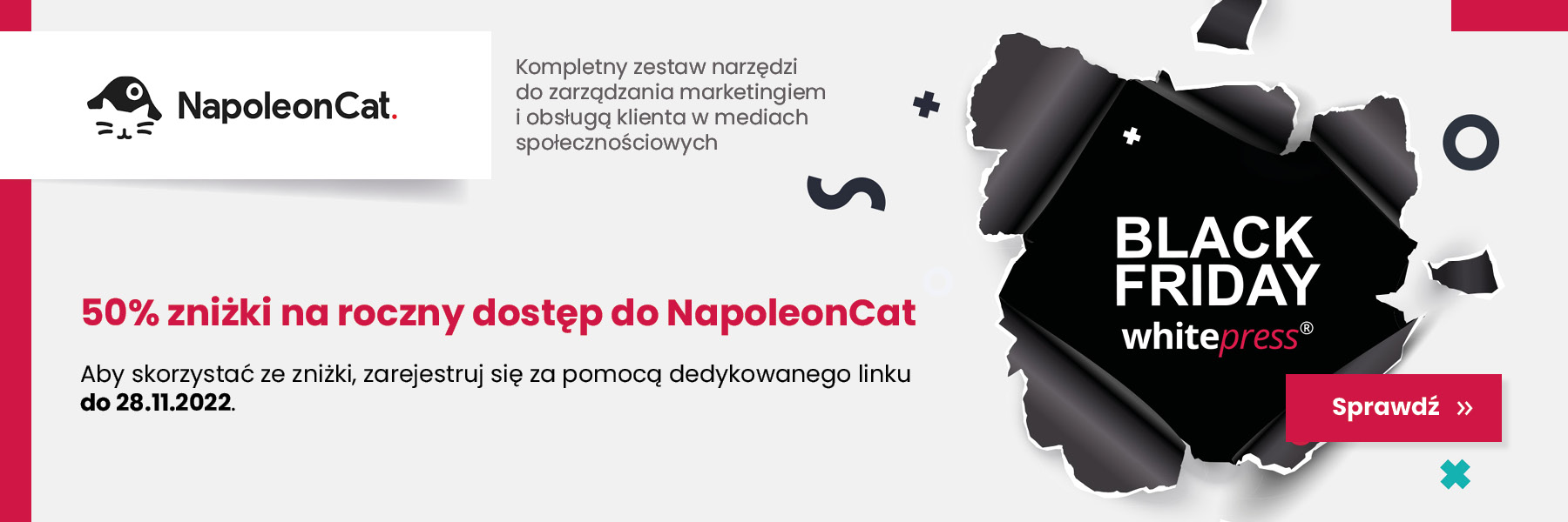 NapoleonCat promocja Black Friday 2022