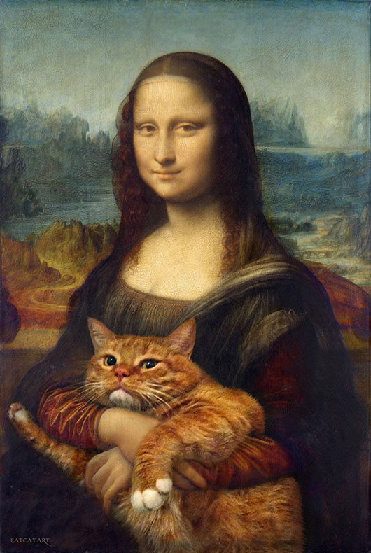 Mona lisa z kotem
