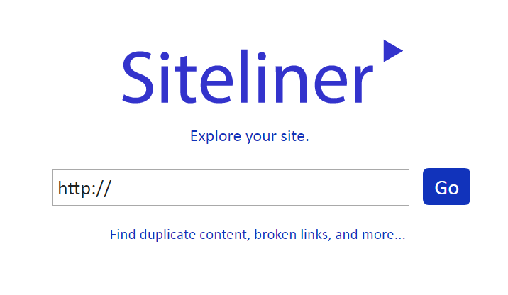 screen z wyszukiwarki siteliner
