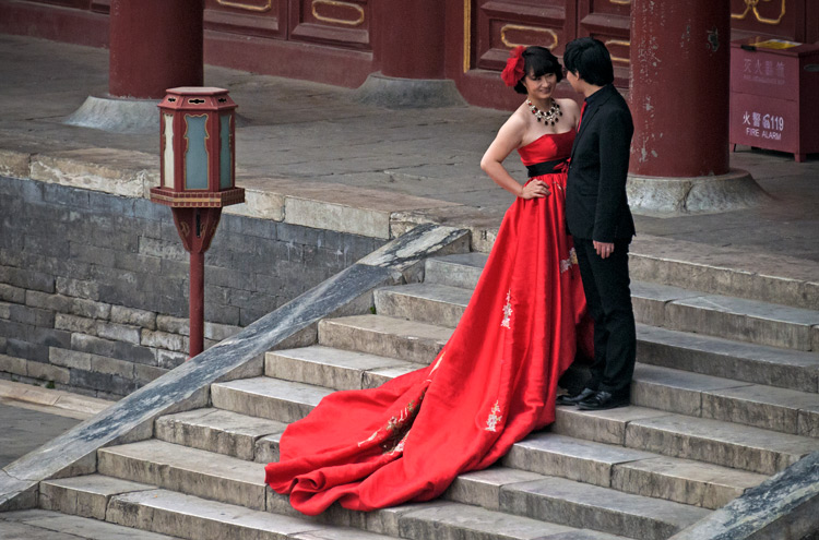 Chińskie zdjęcie ślubne